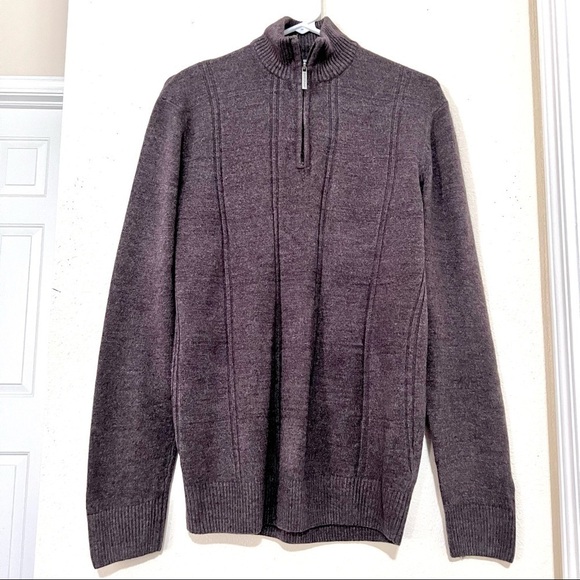 Geoffrey Beene Men's Long Sleeve Stretch Knit 1/4 Zip Pullover sweaters size M - Picture 1 of 10